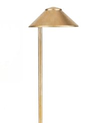 Path Light China Hat 4 Watt Brass