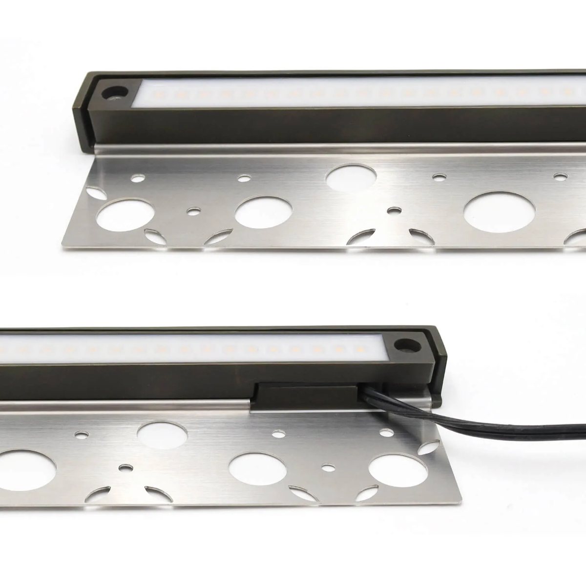 CLS HL12B04 12" Solid Cast Brass Integrated LED Hardscape Light (4W) view 2