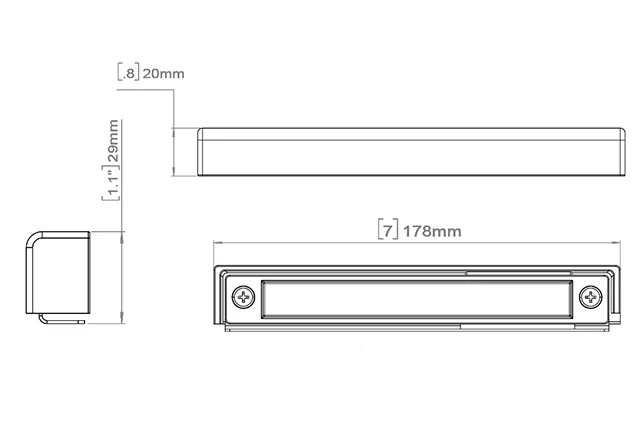 CLS HL7A03-R 7" Solid Cast Aluminum Smart RGB+CCT Integrated LED Hardscape Light (3W) dimension drawing
