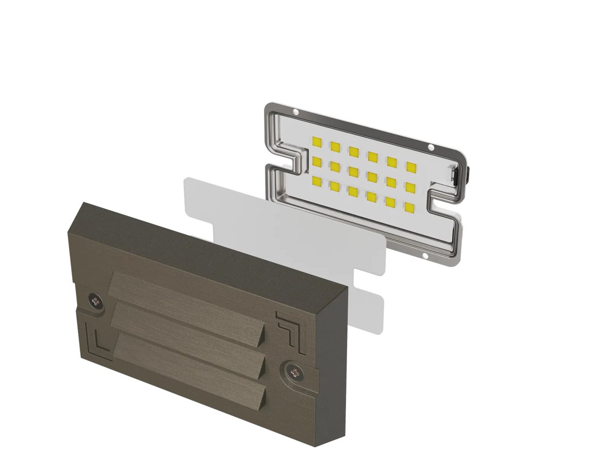 CLS IDL03B Solid Cast Brass Integrated LED Step Light 5W view 4