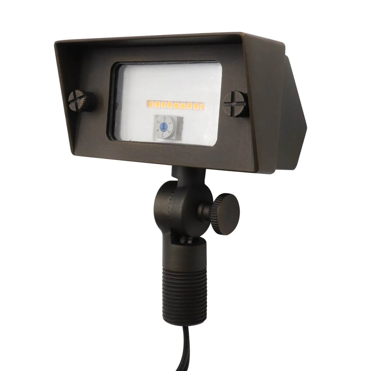 CLS IFL01 Solid Cast Brass Power Selectable LED Flood Light (1-5W)