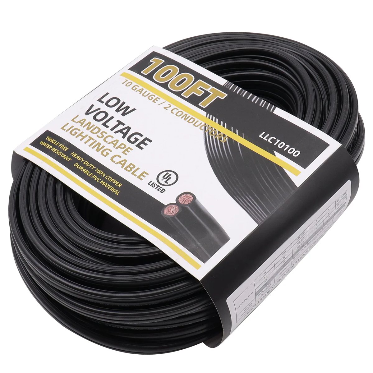 CLS LLC10100 Direct Burial Cable, 10/2 100ft