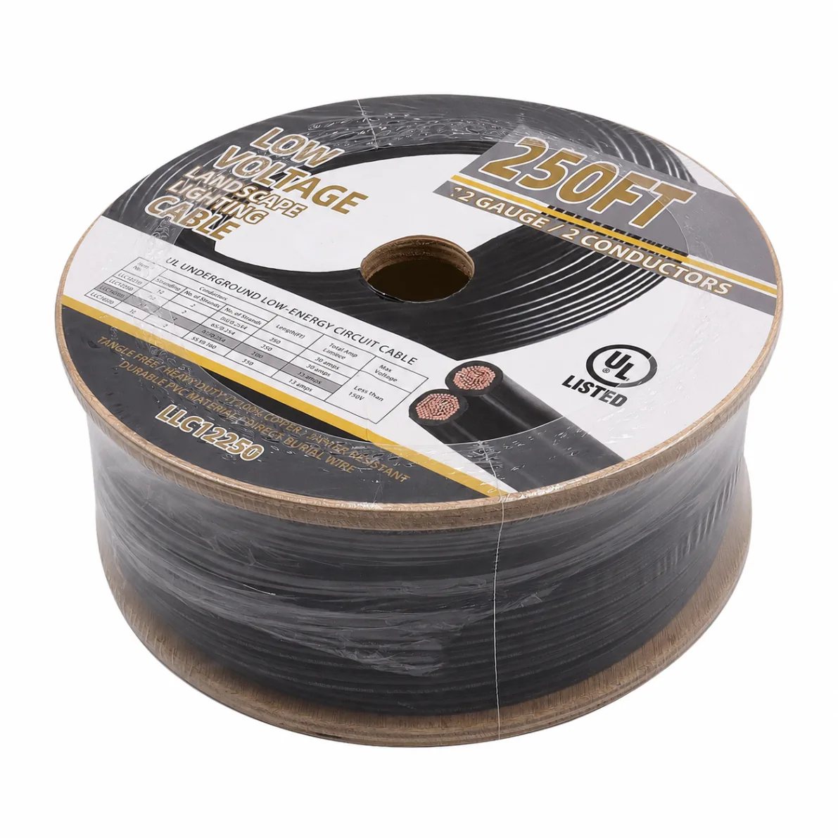 CLS LLC12250 Direct Burial Cable, 12/2 250ft
