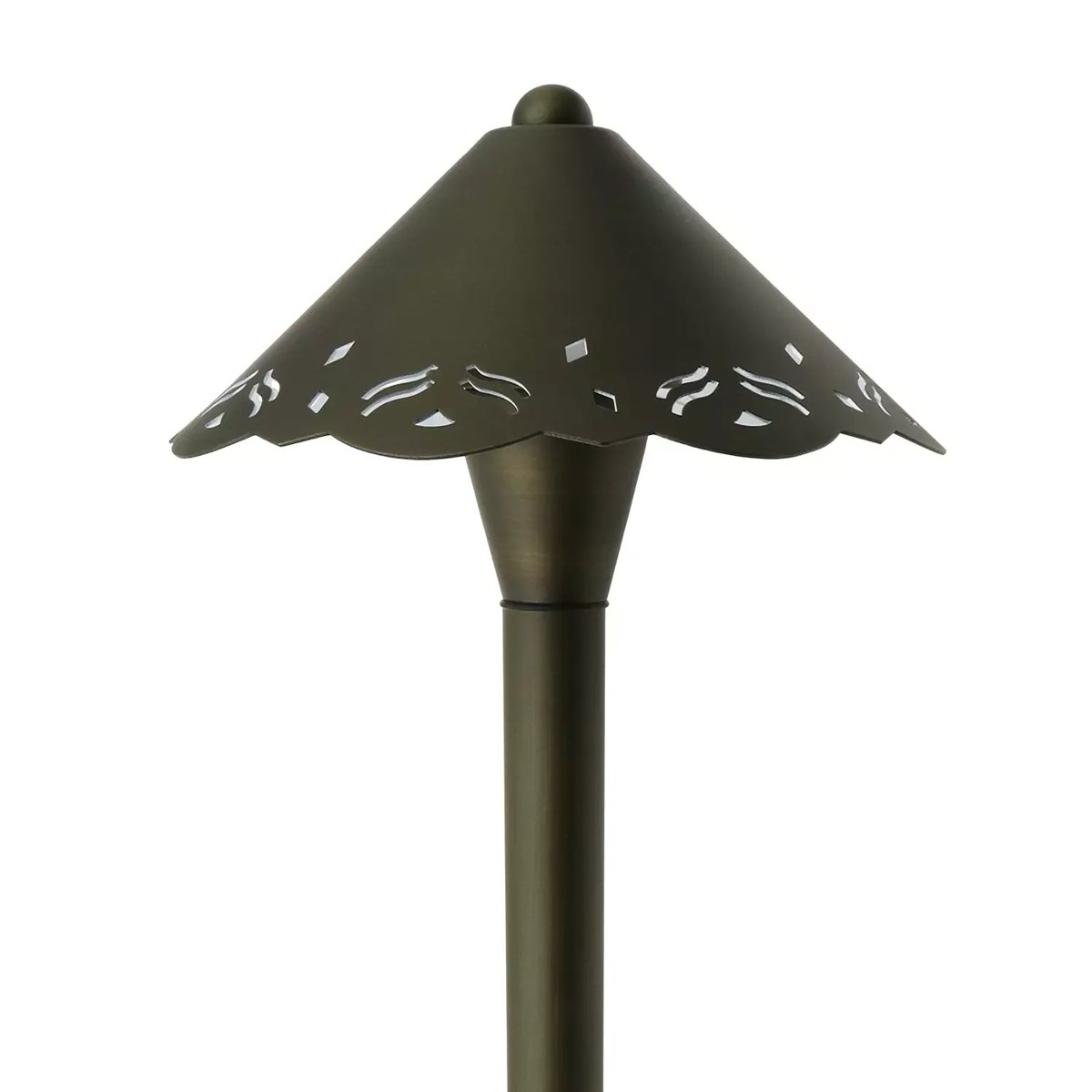 CLS PL27B Brass Patterned Umbrella Path Light - Classic Series (G4)