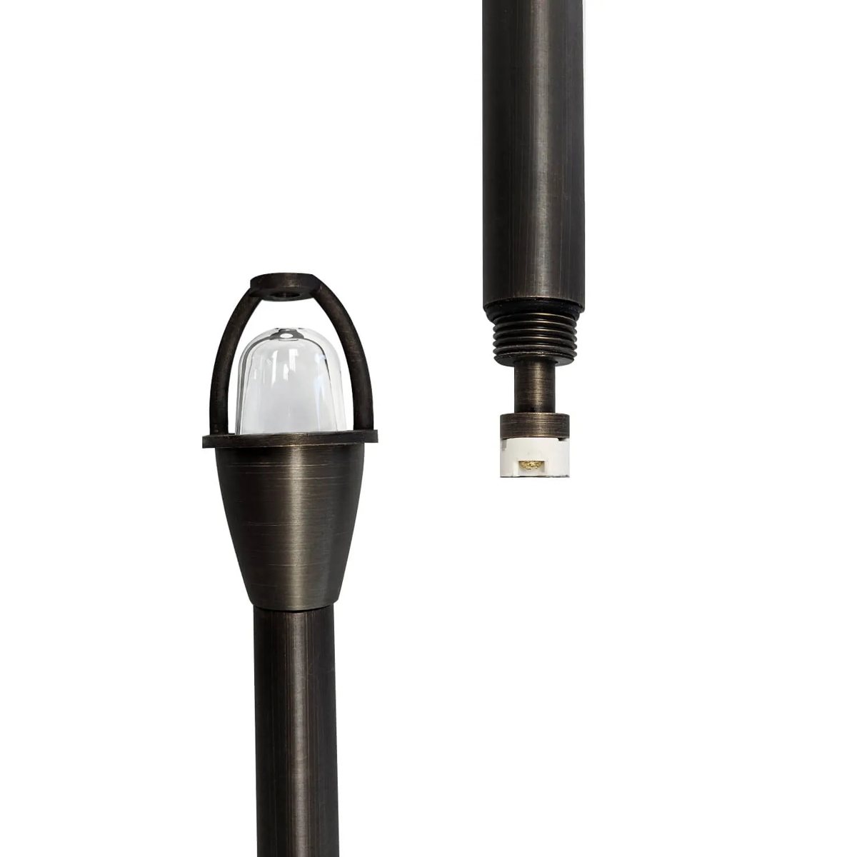 CLS PL79B Large Brass Umbrella Path Light - Classic Series (G4) view 4