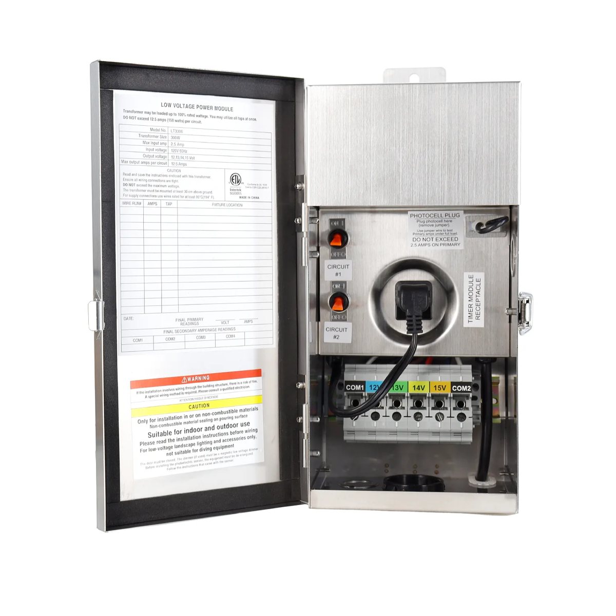 CLS TF300DC Pro-Series Multi-Tap Toroidal Core Landscape Transformer (300W) - Dual COM Port