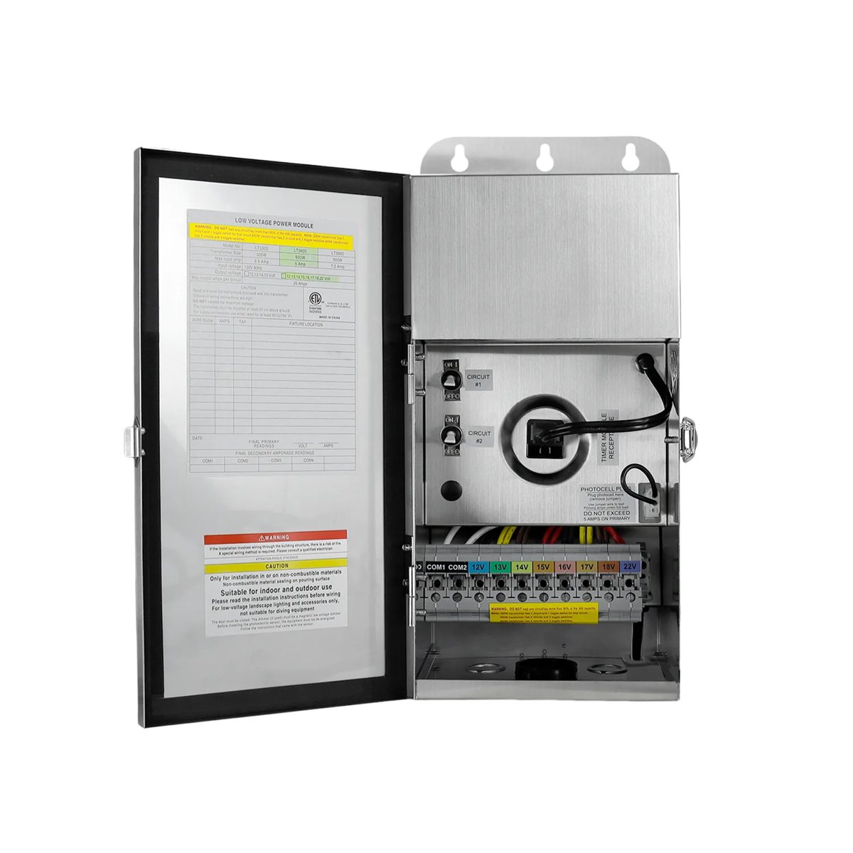 CLS TF600 MAX-Series Multi-Tap Toroidal Core Landscape Transformer (600W) - Dual COM Port view 2